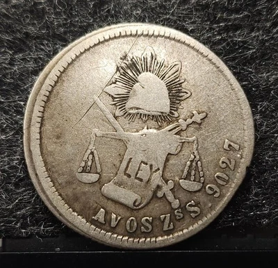 1877 Zs Mexico 2nd Republic 25 Centavos - Image 1 of 2