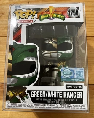 Funko Pop Exclusive Green White Ranger # 1750 Power Rangers LE 9500 IN HAND