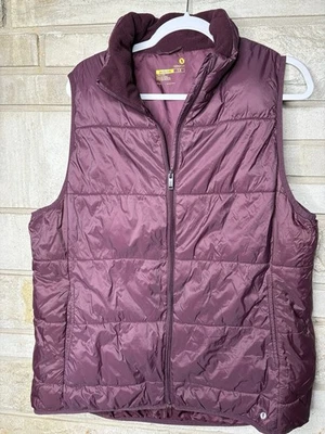 Colete acolchoado leve Xersion borgonha masculino tamanho 1X jaqueta acolchoada com zíper - Imagem 1 de 4