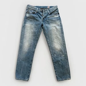 Levi’s 501 T Tapered Distressed Denim Jeans Made In Japan Size 26W 28L ￼ - Picture 1 of 16