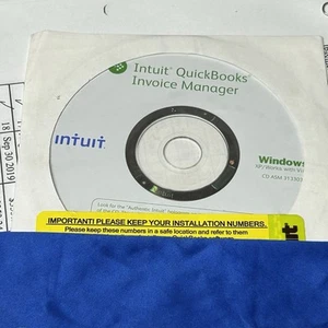 Intuit QuickBooks Invoice Manager 2009 Accounting Software CD with Key Code. - Picture 1 of 5