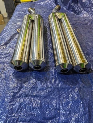 2003 - 2006 Kawasaki z1000 stock exhaust mufflers - Image 1 of 4