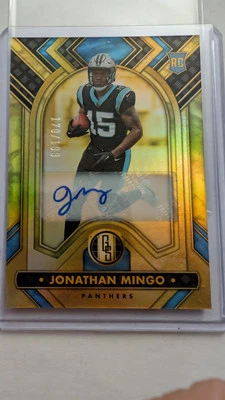 Jonathan Mingo 2023 Panini Gold Standard Rookie Autograph /199 Carolina Panthers - Image 1 of 4