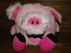 Talking Pink Pig Puppet Plush Battery Operated Toy - Picture 1 of 3