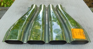 NUEVO De colección Jaguar Cromo 4 Escape Punta Burgess JA.19 TP Hecho en Inglaterra Reino Unido - Imagen 1 de 9