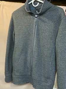 Men’s Dkny Zip Up Jacket Acrylic & Polyester Blend Super Comfortable Size Large - Picture 1 of 9