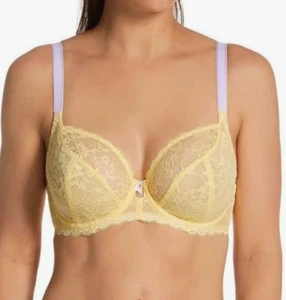 Freya 32DDD Offbeat Underwire Plunge Bra NWOT 5452 Lemon Fizz - Picture 1 of 7