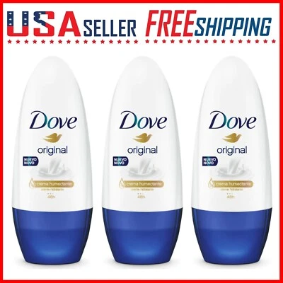 Dove Roll On Original Scent Антиперспирант Дезодорант Go Fresh 50 мл x 3 шт. - Изображение 1 из 4