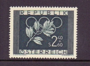 AUSTRIA 1952 OLIMPIADAS 2s40 + 60g SG1233 MNH CAT £41 - Imagen 1 de 2