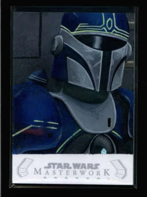 MANDALORIAN 2020 STAR WARS MASTERWORK ASHLEY MARSH (PUZZLE #1/2) SKETCH) FC5923 - Image 1 of 2