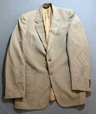 Jaqueta Vintage Christian Dior Monsieur Adulto 40 Botões Bege Blazer Masculina. - Imagem 1 de 4