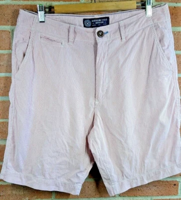 Мужские шорты American Eagle в красную полоску размер 34 классические опрятные старые деньги - Изображение 1 из 4