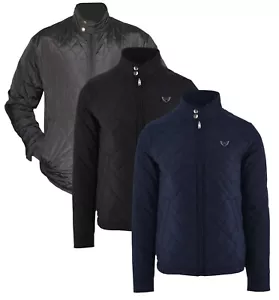 HERREN GESTEPPTE JACKE WINDCHEATER JACKE Reißverschluss Outdoor Arbeitsmäntel - Bild 1 von 4