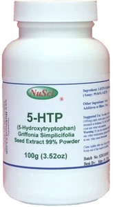 NuSci Promotion 100g (3.52oz) bulk pure 5-HTP Powder Mood Support - Picture 1 of 3
