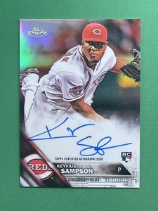 2016 Topps Chrome Baseball KEYVIUS SAMPSON RC ROOKIE AUTOGRAPHS REFRACTOR /499 