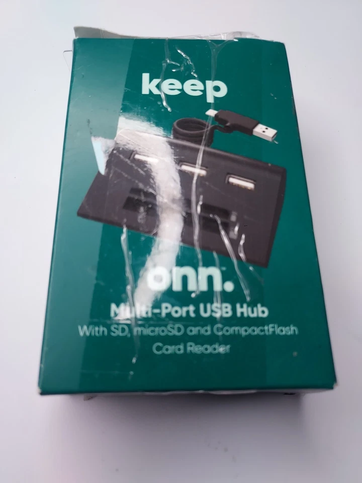 Keep Onn Multi-Port USB Hub with SD, microSD and CompactFlash Card Reader - Image 1 of 3