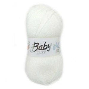 Woolcraft Baby Care 4Ply 100g Knitting Wool Yarn - 700 WHITE - Picture 1 of 1