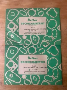bsa goldstar head gasket 350/500 set two for the price of one ! - Picture 1 of 1