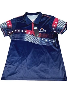 Antigua Shirt Women's XL Polo Collared Cafe Liberty Wicking Stretch New Tags - Picture 1 of 5