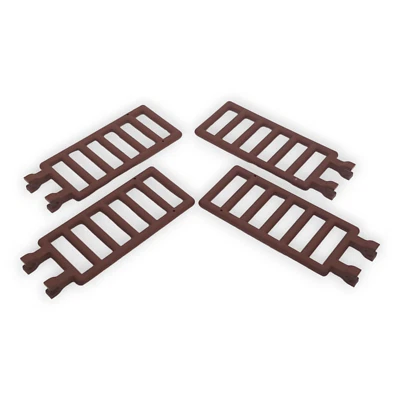 4x Lego Leiter 7x3 reddish brown Braun 6020 Treppe Zaun Element Stein NEUWARE - Bild 1 von 3