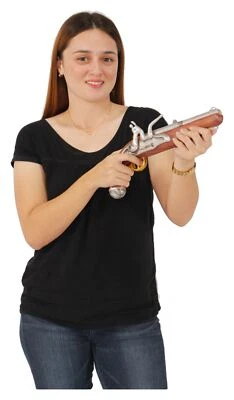 Estatua de pistola - Estatua de pistola pirata - Decoración pirata - Decoración de tema pirata Foto 1 de 4