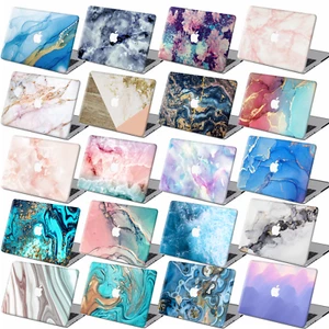 Funda rígida de goma con piel de mármol para nueva Macbook Air Pro 13"" 14"" 16"" M1 M2 - Imagen 1 de 32