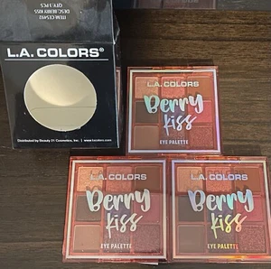 Lot of 3 L.A. Colors Berry Kiss Eye Shadow Pallete - Picture 1 of 5