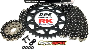 BLACK 2015-2024 Yamaha R1 RK MAX-Z 525 X-Ring Racing Chain and SS Sprocket Kit - Picture 1 of 6