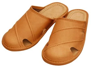 Herren Hausschuhe - Größe 40-46 - Echtleder - Latschen,Pantoffeln - XC22-BE - Bild 1 von 4