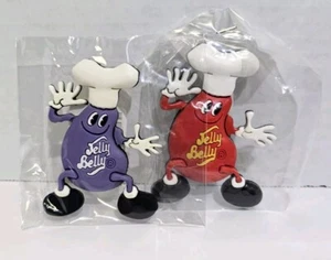 2 Jelly Belly Jelly Bean 3-Dimensional Magnets Purple And Red 2.5" L x 2”W - Picture 1 of 2