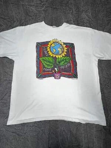 Vintage Reduce, Reuse, Recycle Art Nature Shirt Size XL Sunflower - Picture 1 of 10