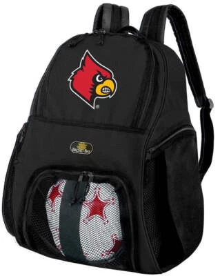Mochila para balón de fútbol de la Universidad de Louisville o voleibol de los Louisville Cardinals Foto 1 de 4