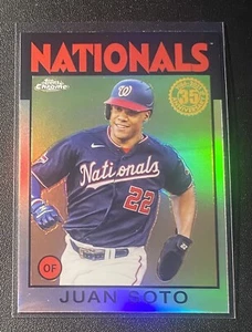 2021 Topps Chrome Juan Soto 1986 35th Anniversary #86BC-4 Washington Nationals  - Bild 1 von 2