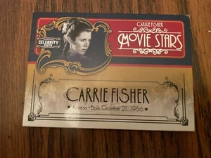 2008 DONRUSS CELEBRITY CUTS - MOVIE STARS - CARRIE FISHER 149/200 - STAR WARS - Picture 1 of 2