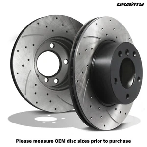 DISCOS DE FRENO DELANTEROS PERFORADOS 296MM BMW SERIE 5 E39 528I 530D 535I 1996-2002 - Imagen 1 de 9