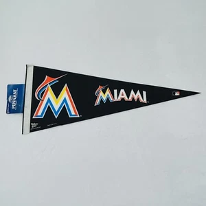Miami Marlins MLB Baseball WinCraft Classic Felt Pennant Banner Flag 30x12 - Picture 1 of 6
