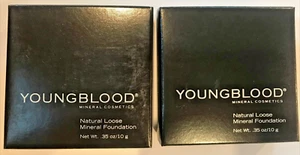 LOT of 2 Youngblood Natural Loose Mineral Foundation ROSE BEIGE .35 oz NEW - Picture 1 of 3