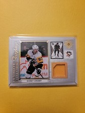 2021-22 Upper Deck Ultimate Collection Displays Sydney Crosby Game Used Mem