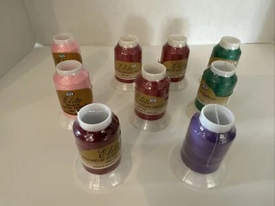 YLI Elite Nylon Serger Thread Lot of 9 100% Nylon Japan Multiple Colors 1000yds - Image 1 of 4