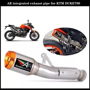Tubo de escape moto para locomotora DUKE 790 DUKE 890 modificado integra - Imagen 1 de 10