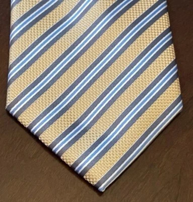 Alexander Julian Colores Dorado Azul Hecho a Mano 100% Poliéster Hecho en China Largo Foto 1 de 4