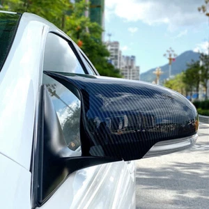 For 2010-2017 Toyota Mark X Reiz ABS Carbon Fiber Rearview Side Mirror Cover Cap - Picture 1 of 7