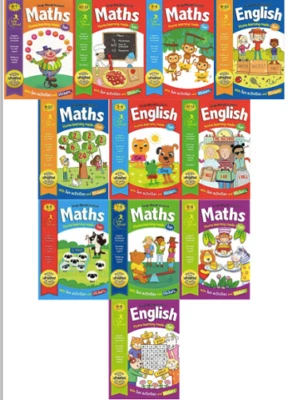Leap Ahead Home Learning English Maths Workbook KS1 KS2 Age 3-4 4-5 5-6 6-7 8-11 - Image 1 of 4