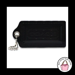 LIMITED ED Huge 3.5" XL COACH POPPY Black Plastic Fob Bag Charm Keychain HangTag - Picture 1 of 2