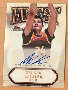 2024-25 Topps Finest Walker Kessler Finest Autographs #FA-WK Utah Jazz - Picture 1 of 2