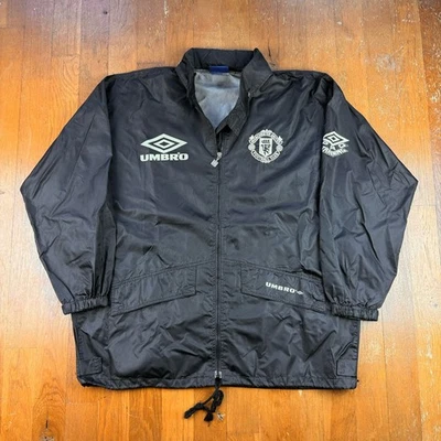 Vintage Umbro Manchester United Football Club Sharp Training Jacket Size Medium - Image 1 of 4