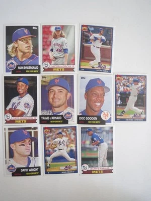New York Mets Set of 10 Topps Archive 2016 Baseball Card - Image 1 of 4