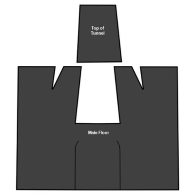 Amortiguador de sonido para Ford F-150 1980-1986 cabina regular troquelado EVA completo 2 piezas Foto 1 de 4