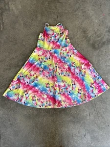Girls XL Unicorn Cat Multicolor Rainbow Party Birthday Dress - Picture 1 of 6
