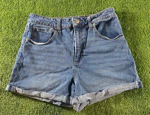 Indigo Rising Women's Shorts Denim Blue Medium Wash Size 7/28 Cut Offs - Picture 1 of 7